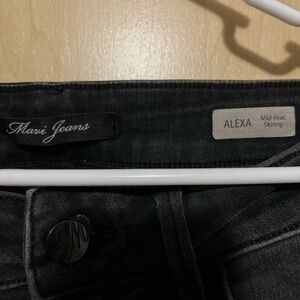 Mavi Women's Alexa Mid-Rise Skinny Jeans - Black